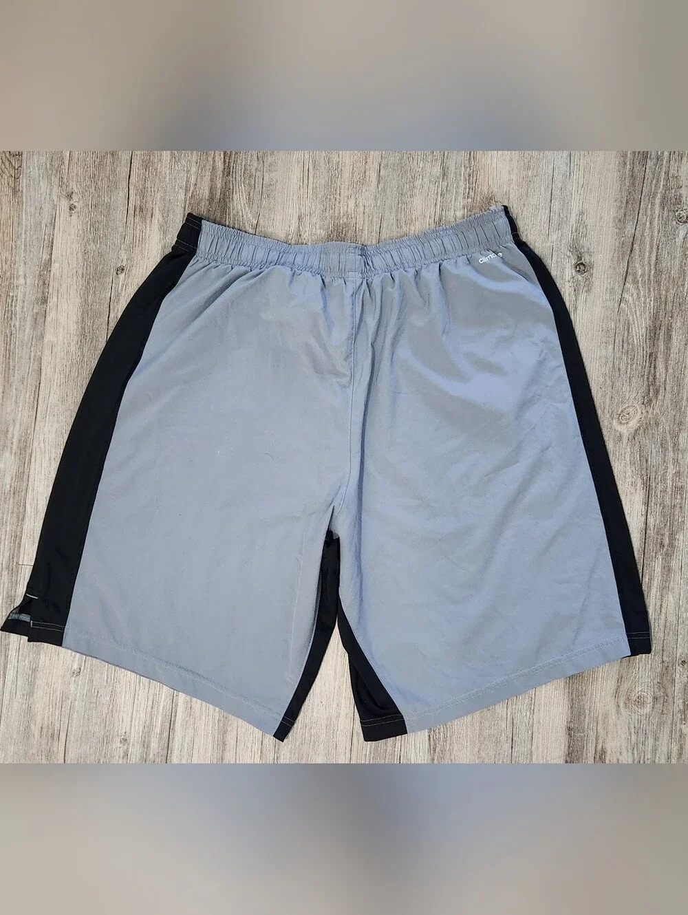 Adidas Breathable Woven Training Shorts Grey/Black Men's XL 